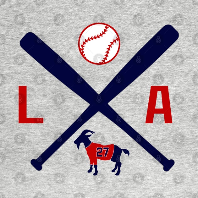 TROUT GOAT 27, LA Baseball by FanSwagUnltd